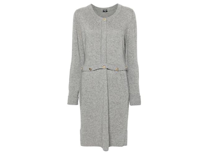 Chanel Midi-Kleid aus den 90ern in grau Kaschmir
