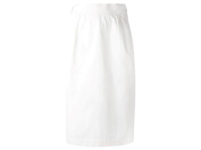 Yves Saint Laurent Falda años 70 Blanco