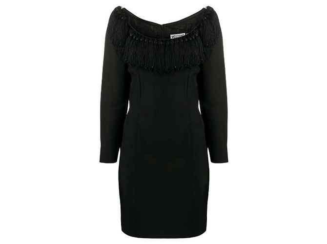 Moschino Couture Kleid aus schwarzer Viskose
