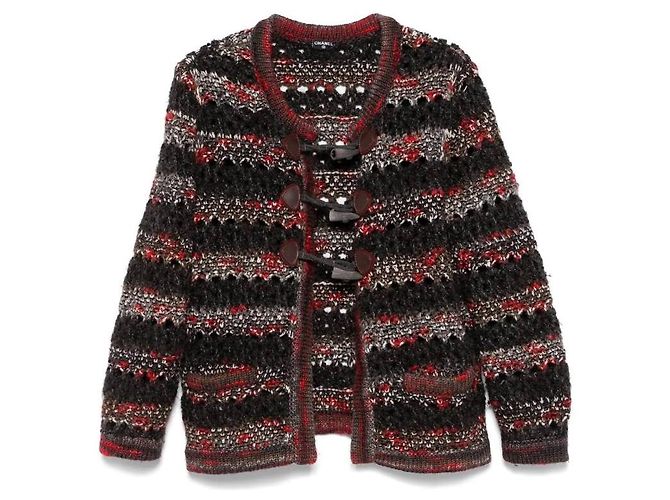 Cardigã Chanel dos anos 2000 Multicor
