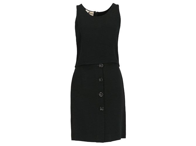 Completo Krizia Nero Top e Gonna in Viscosa