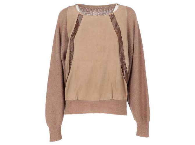 Autre Marque Pull A.N.G.E.L.O. Vintage Cult 80s Marron