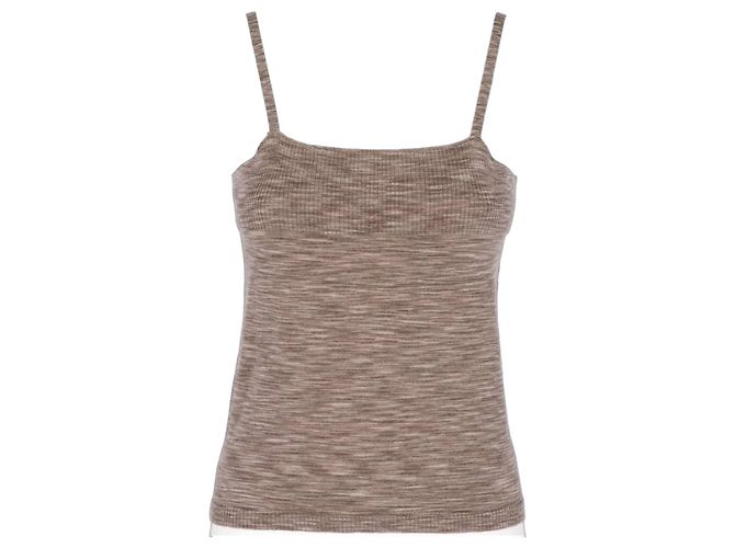 Dries Van Noten Top aus den 90ern Braun