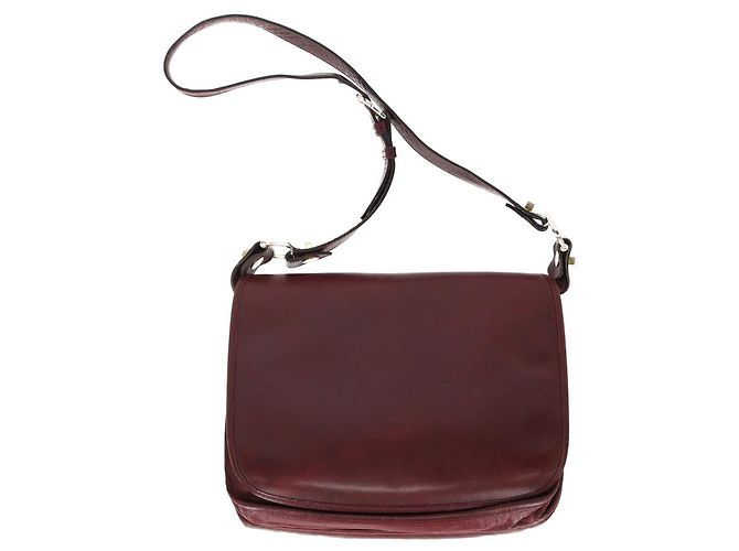 Autre Marque Cartier Borsa anni '80 Bordò
