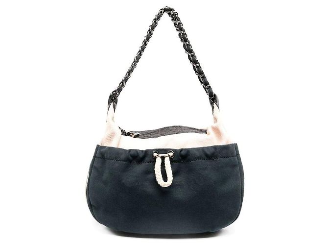 Bolsos de hombro Chanel para mujer Azul marino