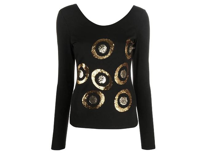 Autre Marque Camiseta Versace de los años 2000 Negro