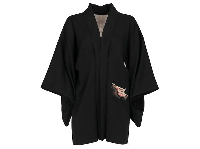 Autre Marque A.N.G.E.L.O. Kimono Vintage Cult 70s Nero