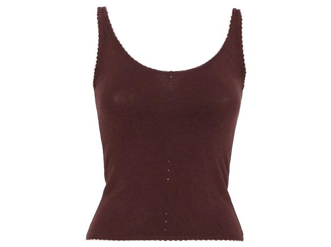 Gianfranco Ferré Tank Top aus den 2000ern Braun
