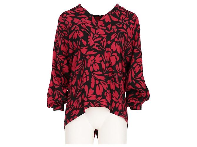 Guy Laroche Bluse 80er Jahre Rot