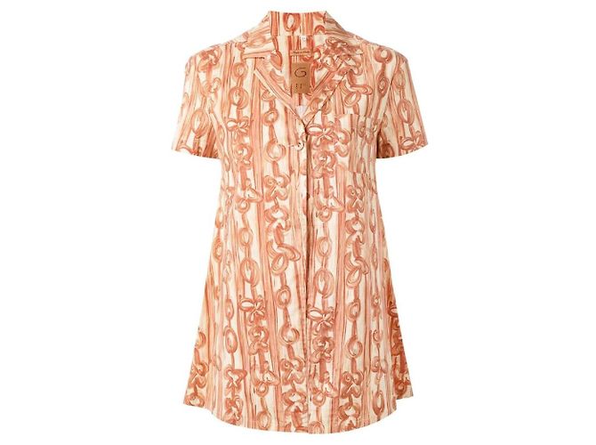 Camicia Romeo Gigli anni 2000 Marrone