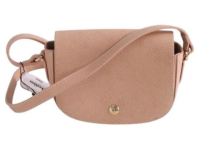 Borsa a tracolla Longchamp in pelle beige