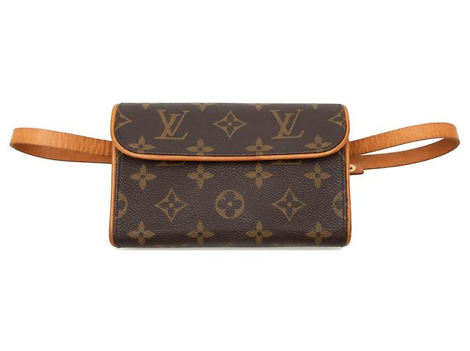Sac ceinture Louis Vuitton Monogram Pochette Florentine Marron
