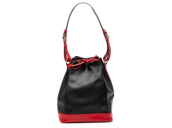 Borsa a secchiello Louis Vuitton Epi Bicolor Noe GM Nera Nero