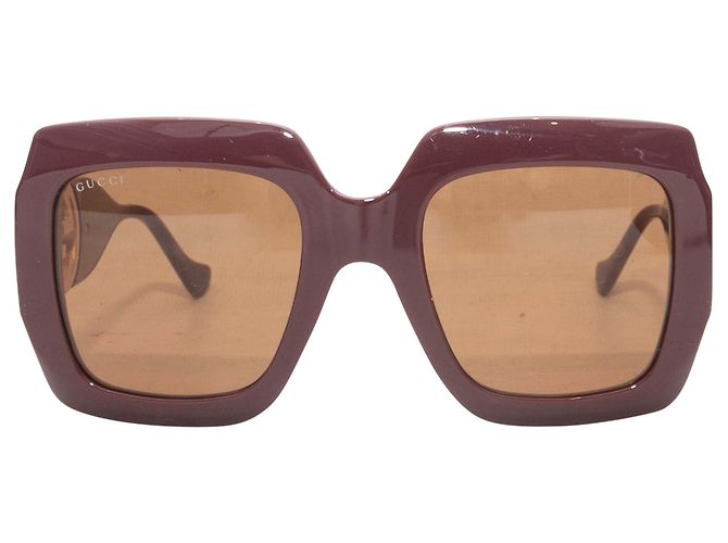 Gucci Plum Oversized Square Sonnenbrille Lila