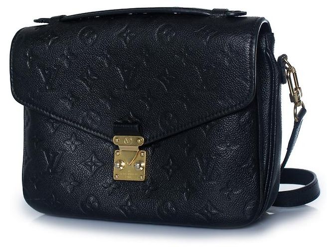 Louis Vuitton, Black Pochette metis empreinte bag