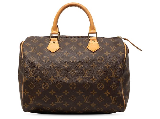 Borsa Boston Louis Vuitton Monogram Speedy 30 Marrone