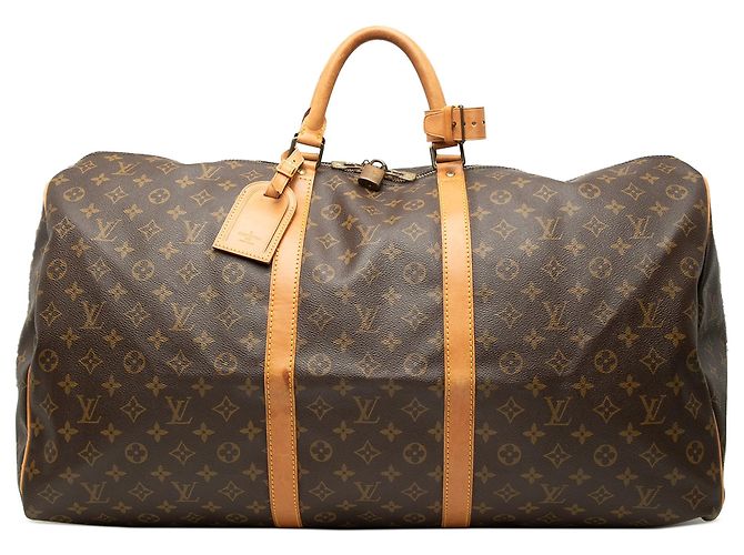 Borsa da viaggio Louis Vuitton Monogram Keepall 60 Marrone