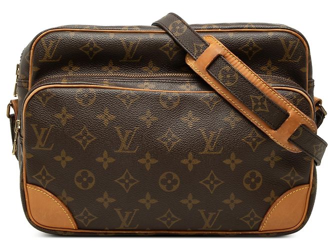Borsa a tracolla Louis Vuitton Monogram Nil Marrone