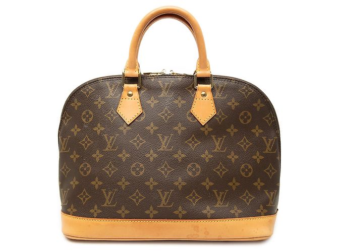 Bolsa Louis Vuitton Monogram Alma PM Castanha Marrom