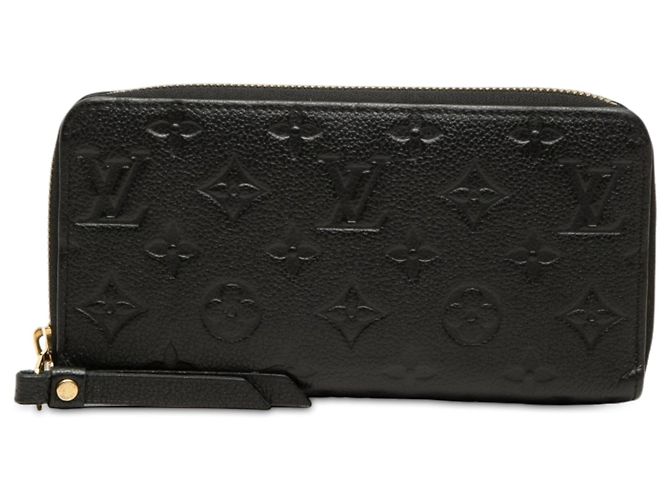 Black Louis Vuitton Monogram Empreinte Zippy Long Wallet