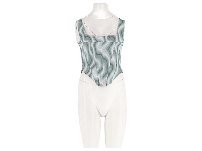 Autre Marque MIAOU Green Fitted Top