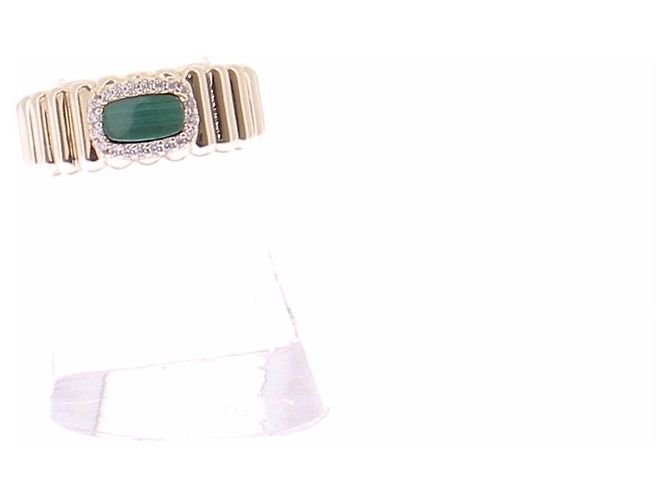 Bague Les Calanques Green APM Monaco Dorée