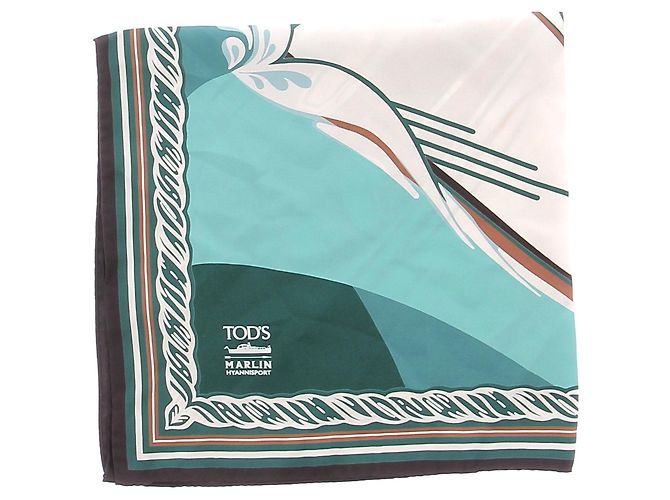 Tod's Tuch mit Bootsprint Blau