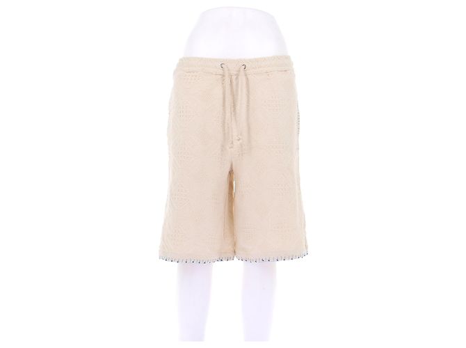 Autre Marque Short en coton CALEB PARIS Ivoire M Beige