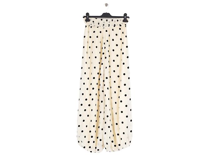 Autre Marque Weite Hose, Boyfriend & Mom weiß