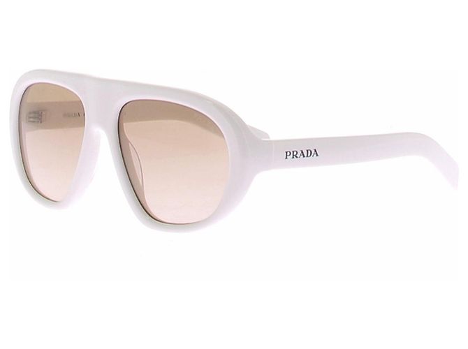 Prada Óculos de sol brancos SPRVC05