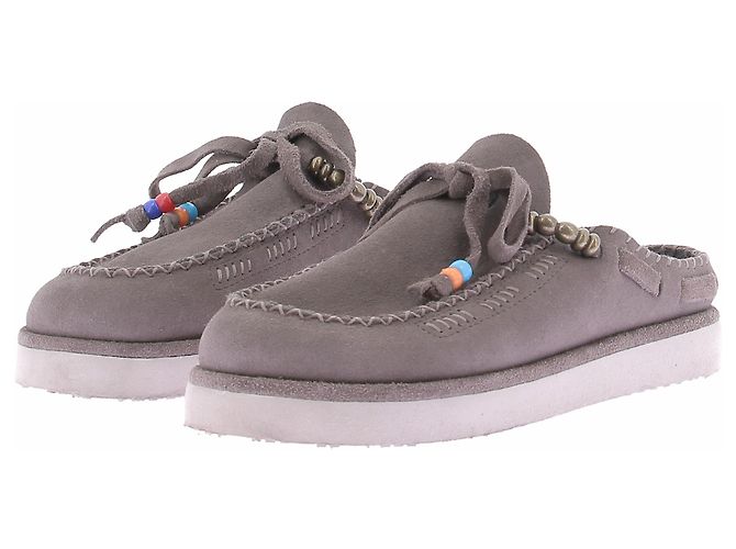 Autre Marque Mules brodées CALEB en daim marron Taille 38