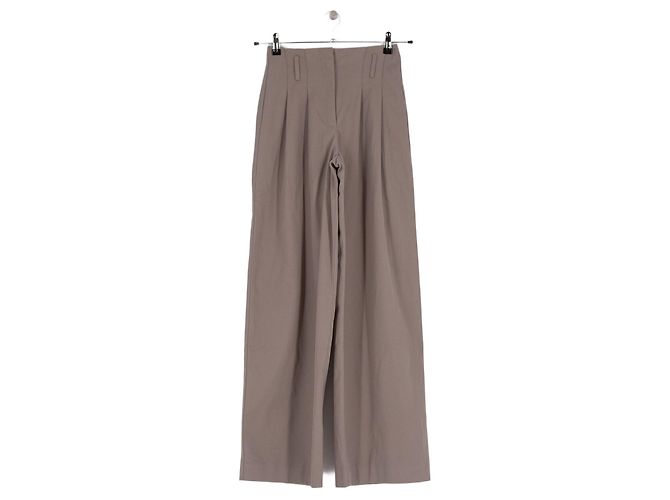Pantalones de algodón beige SéZane