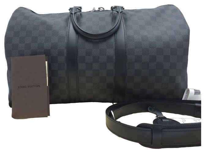 Louis Vuitton Keepall Bandoulière 45 Damier Graphite Marron