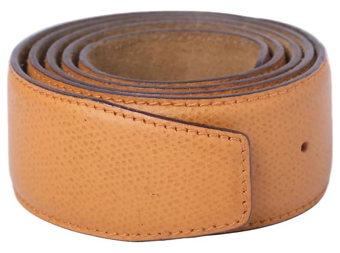 Hermès Vintage Leather Belt Strap Camel