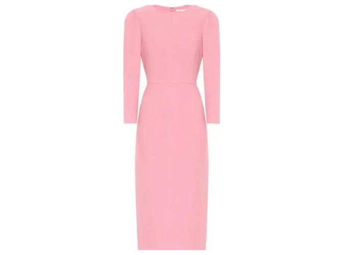Veronica Beard Etuikleid in Rosa mit Puffärmeln Pink