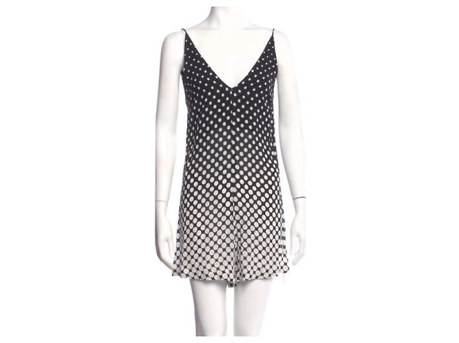 Zimmermann Polka Dot Romper Black White