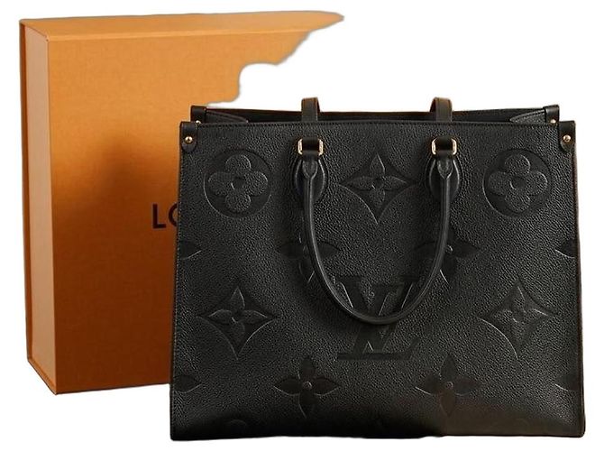 Louis Vuitton OnTheGo MM Sac Cabas Cuir Noir