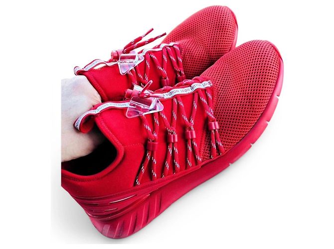 Louis Vuitton Sneakers Rosse Gr. 8 Rosso