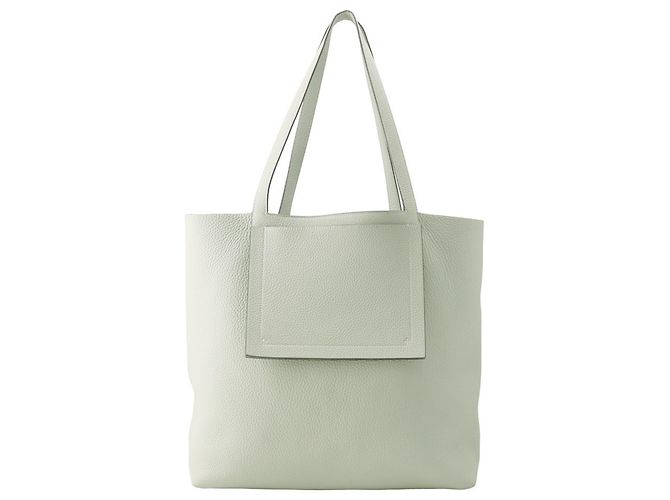 Hermès Hermes Cabasellier 46 Tote Bag Grey Light green