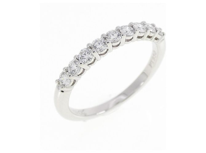 Autre Marque Tiffany Band Ring aus Platin mit Diamant