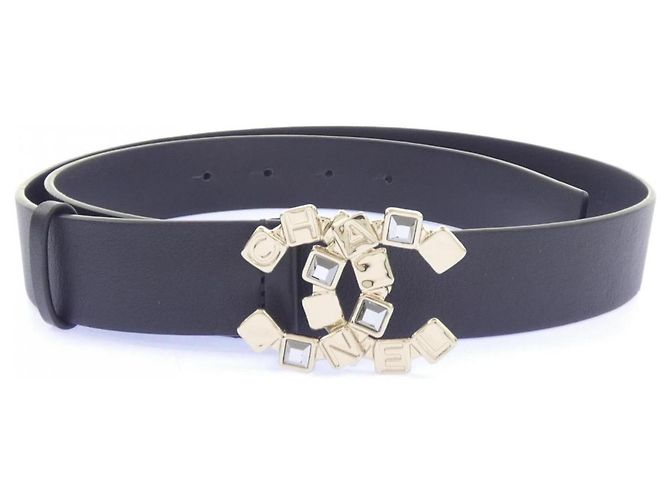 Chanel Standard Gürtel Schwarz