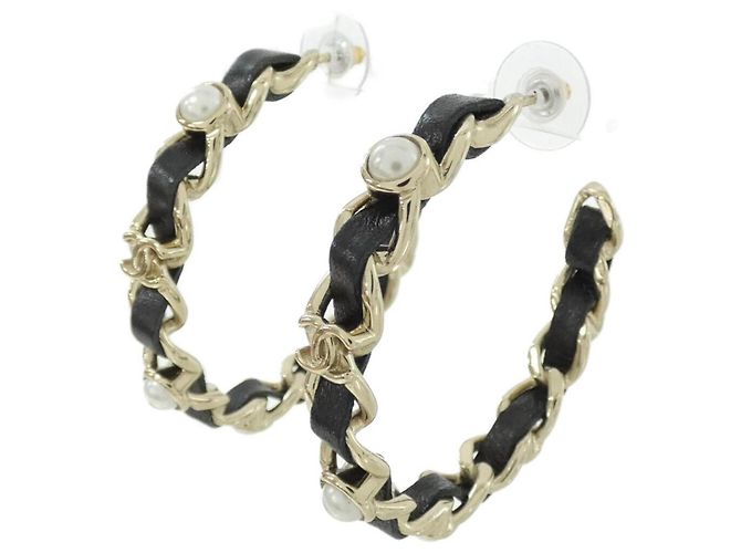 Orecchini a lobo Chanel AB2674 Nero Bianco