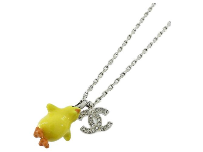 Collar Chanel ABH518 Plata Amarillo