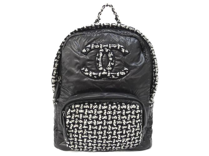 Sac à dos Chanel AS2109 Noir Blanc