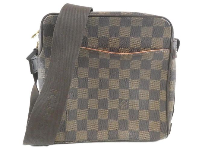 Borsa a tracolla Louis Vuitton Damier Olaf PM Marrone