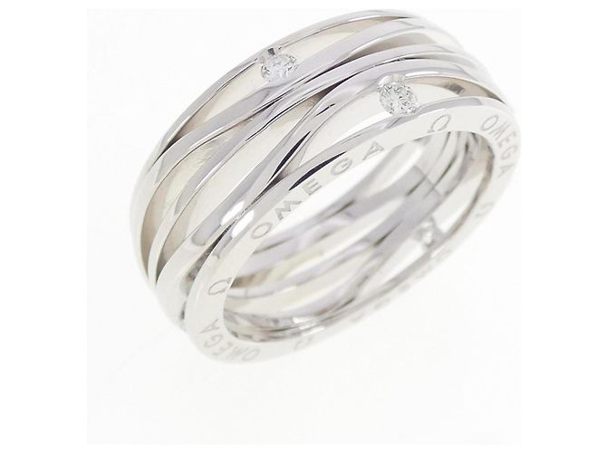 Bague Omega Diamant en Or Blanc 18K