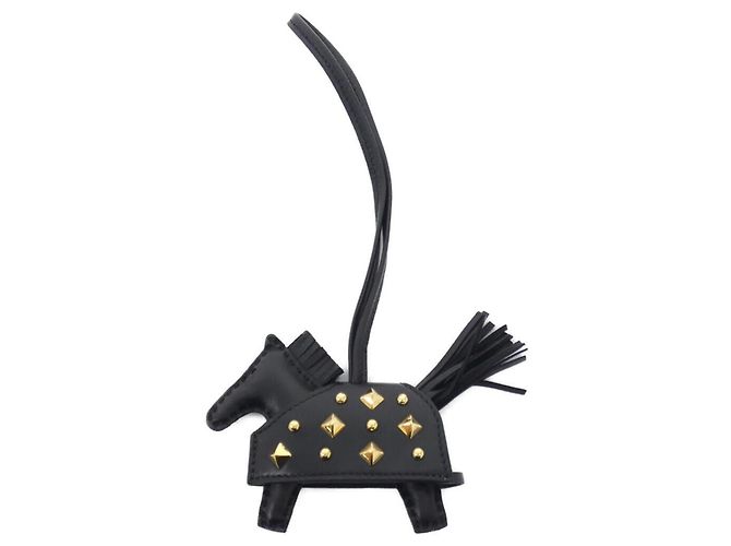 Hermès Hermes Rodeo Robeo Lock PM Handbag Charm Nero