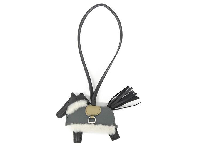 Hermès Hermes Rodeo Robeo Pruche Accessory Bag Charm Nero Crudo