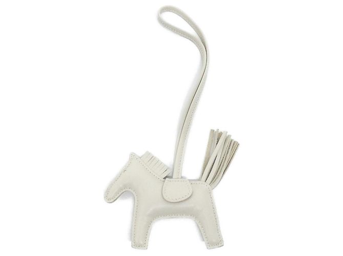 Hermès Hermes Rodeo Accessory Bag Charm PM Blanc