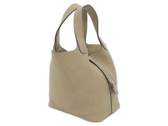 Hermès Bolsa Hermes Picotin Lock PM Bege